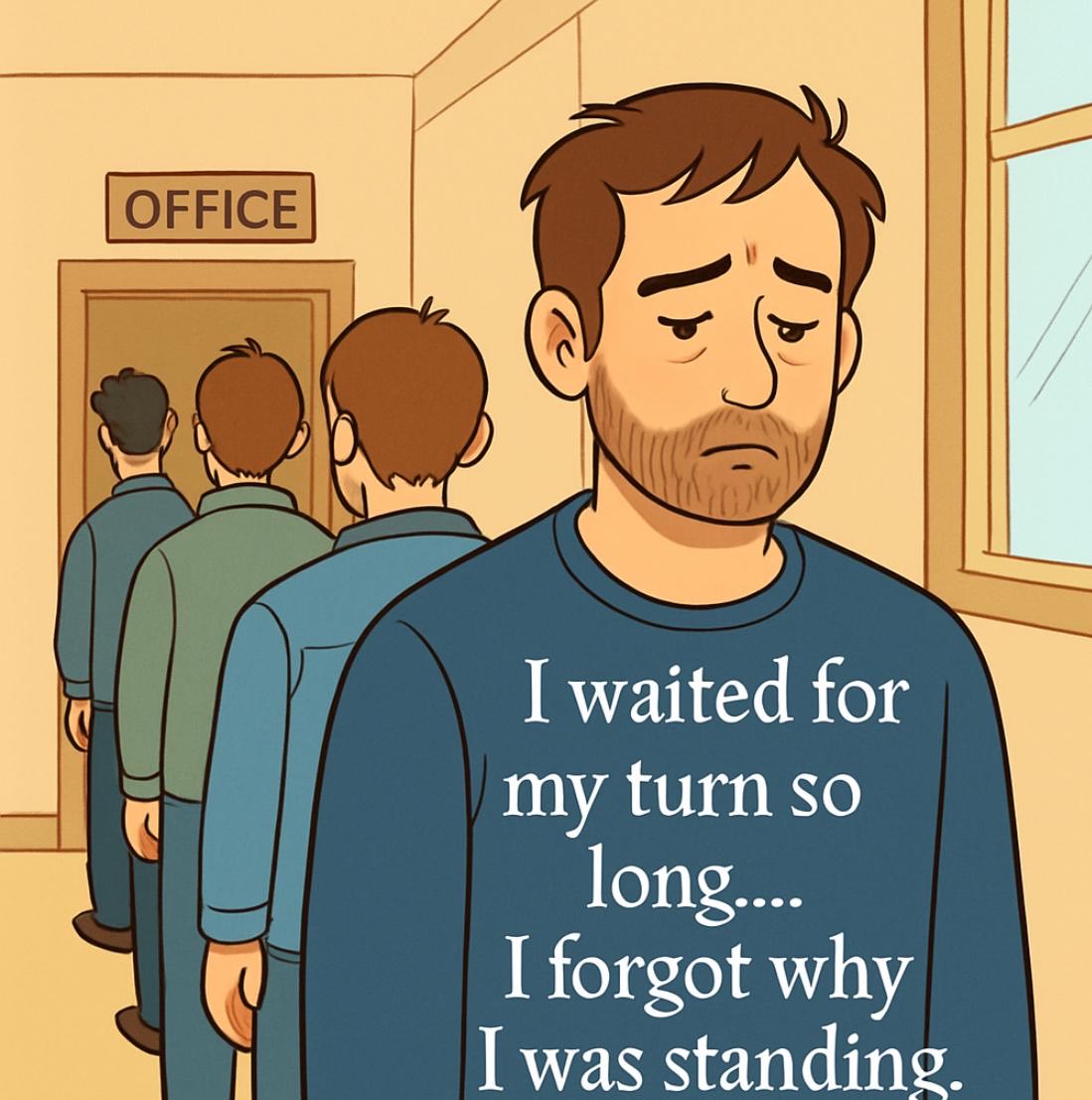 اخر الطابور