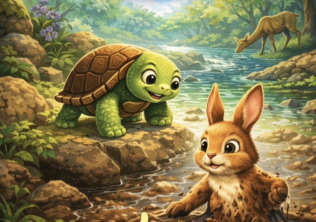 ‎قِصَّةُ السُّلَحْفَاةِ الذَّكِيَّةِ