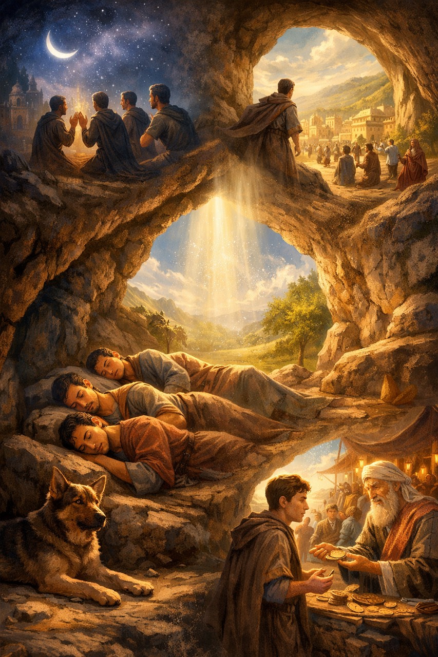 نومٌ عبر القرون: قصة أصحاب الكهف