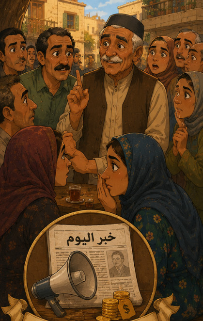 ‎يا خبر اليوم بفلوس بكرا ببلاش-اللهجة الفلسطينية