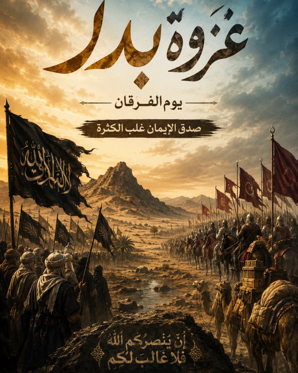 خروج قريش لبدر - قصة عربية