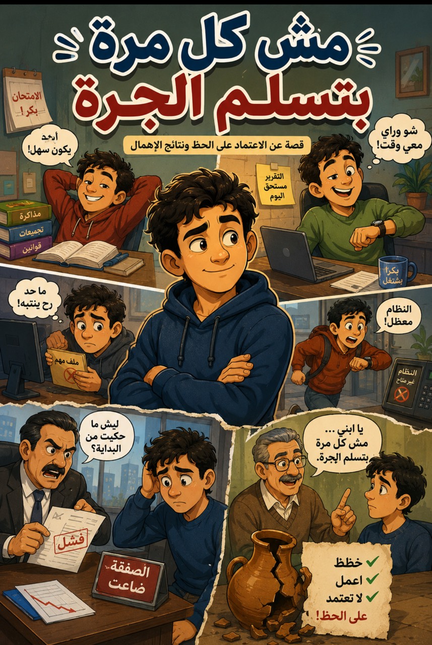 مش كل مرة بتسلم الجرّة / اللهجة الفلسطينية الأردنية - قصة عربية