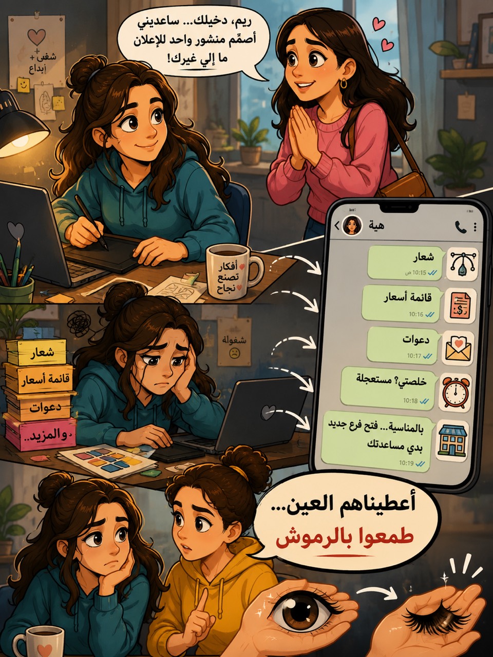 أعطيناهم العين، طمعوا بالرموش / اللهجة الفلسطينية الأردنية - قصة عربية