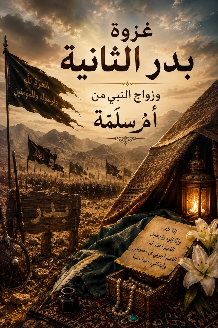غزوة بدر الثانية و زواج النبي من أم سلمة - قصة عربية
