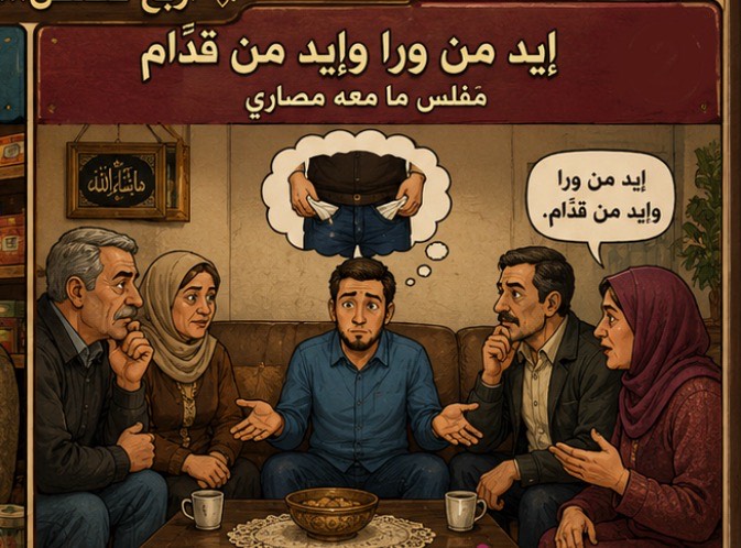 ‎إيد من ورا و إيد من قدّام-اللهجة الفلسطينية الأردنية - قصة عربية