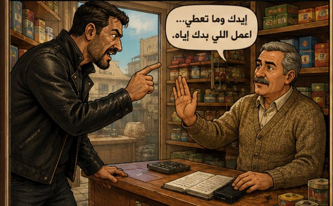 ‎إيدك وما تعطي-اللهجة الفلسطينية الأردنية - قصة عربية