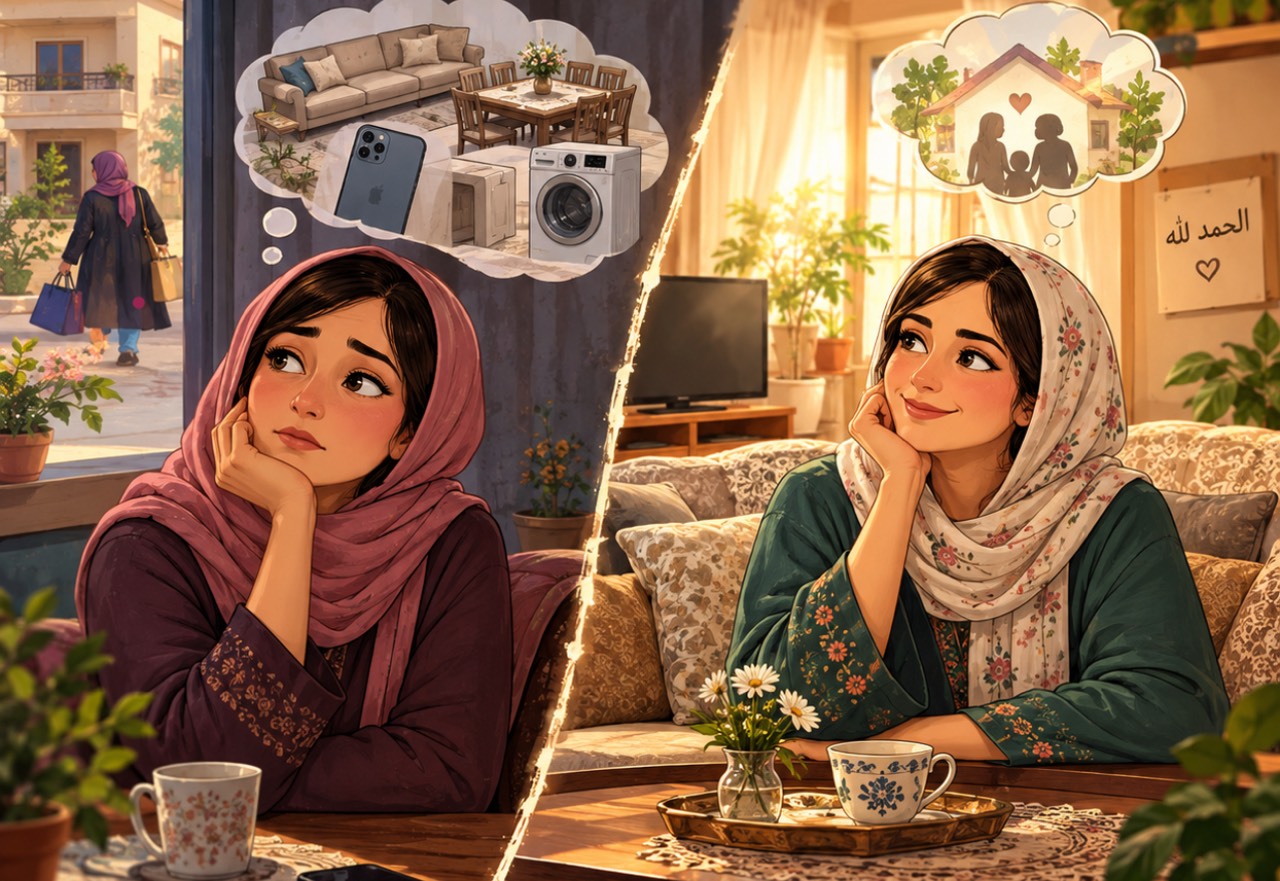 عين فاضية،،،، عين مليانة-اللهجة الفلسطينية الأردنية - قصة عربية