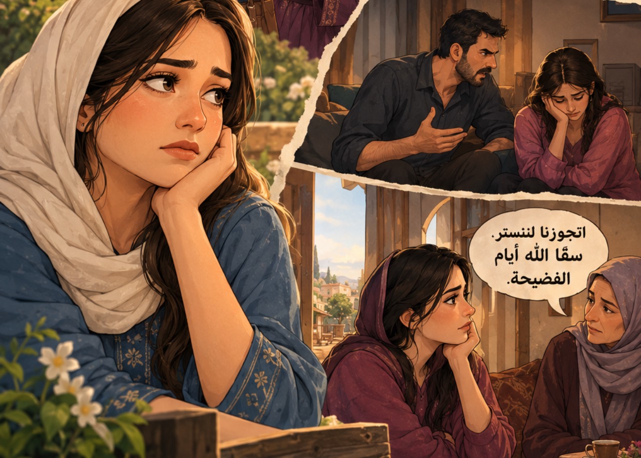 اتجوزنا لننستر… سقّا الله أيام الفضيحة / اللهجة السورية - قصة عربية