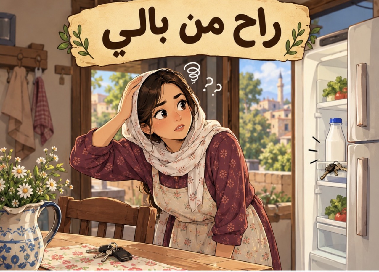 راح من بالي-اللهجة الفلسطينية الأردنية