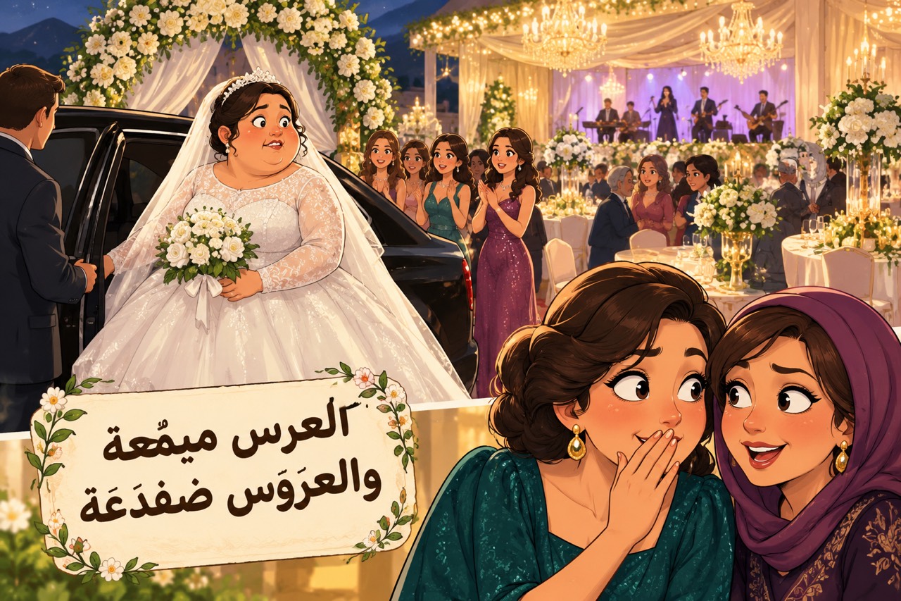 العُرس ميمَّعة والعروس ضَفدَعة – اللهجة السورية - قصة عربية