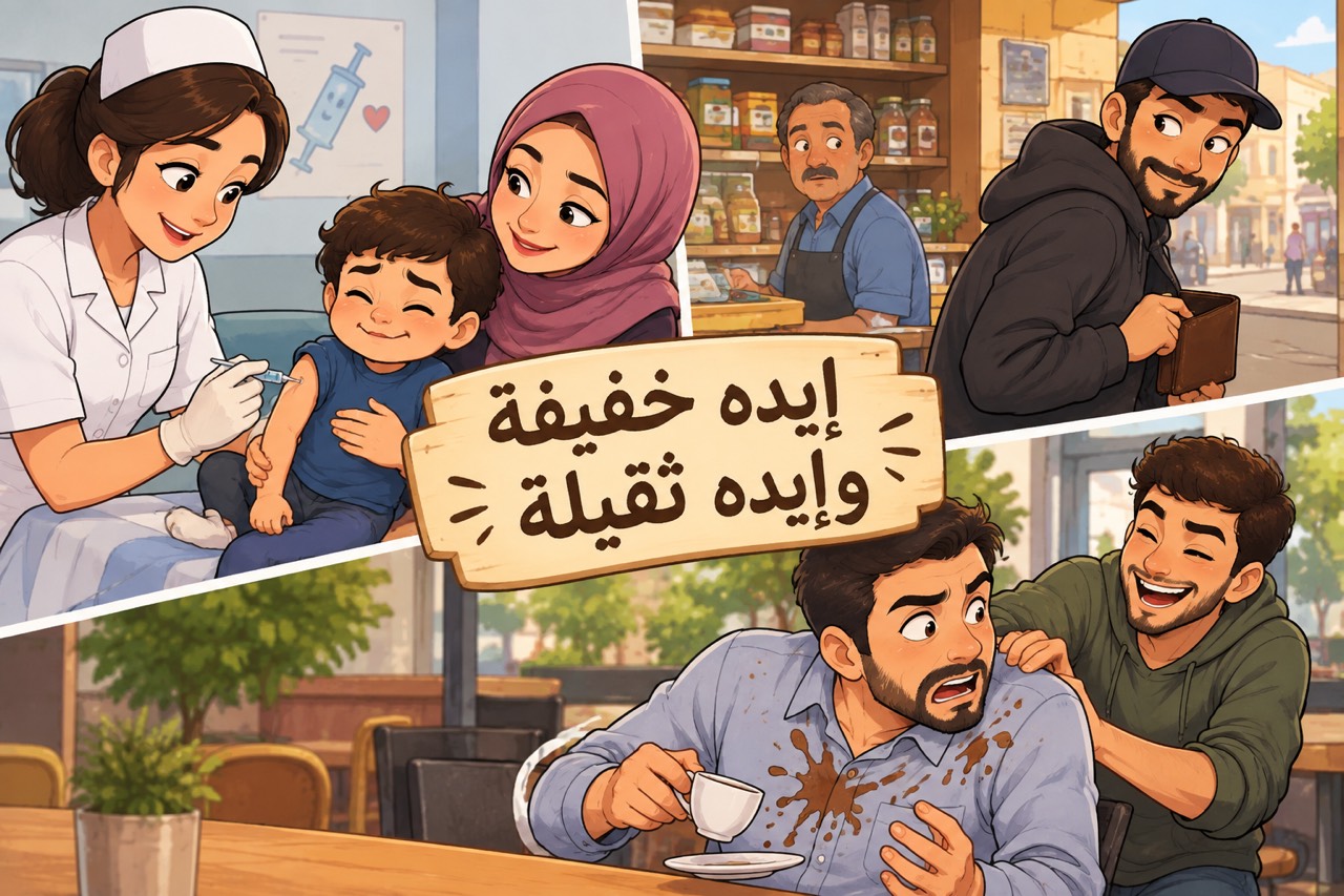 إيده خفيفة…إيده خفيفه- اللهجة الفلسطينية الأردنية - قصة عربية